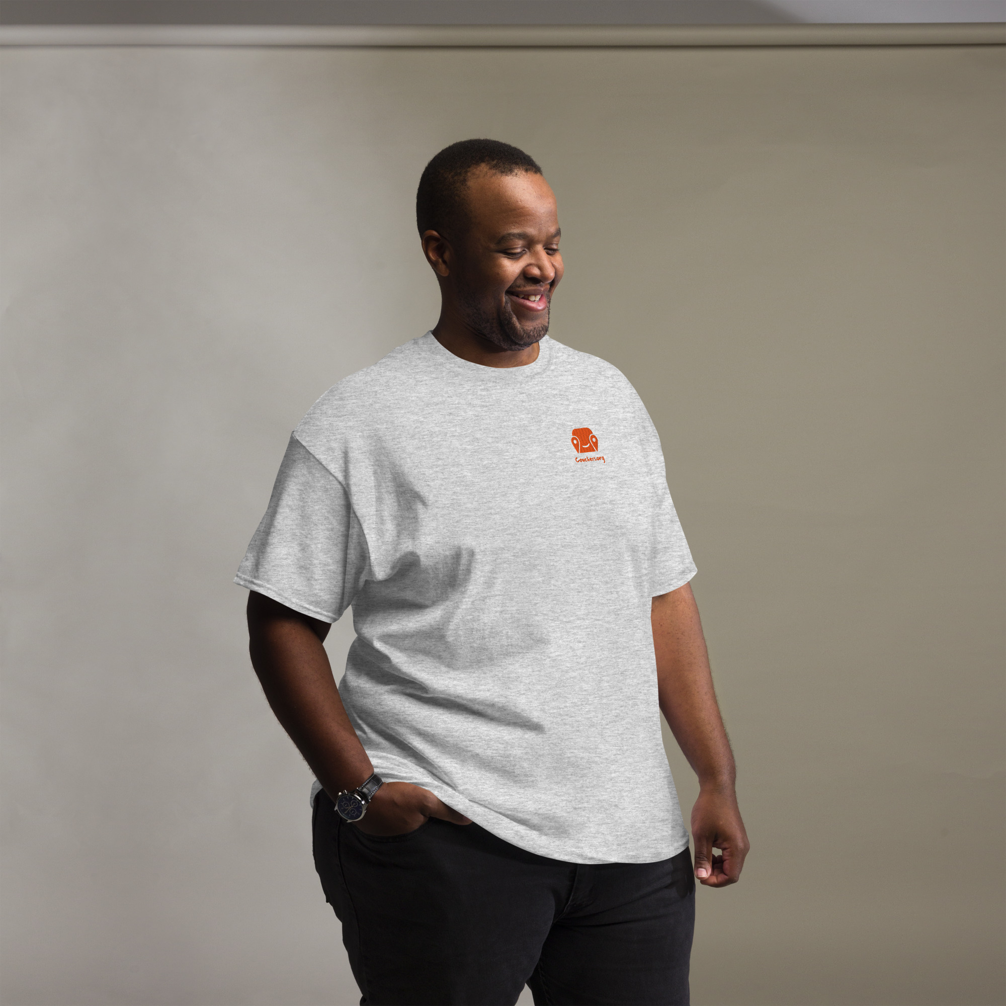 Unisex Classic Tee - Logo On Chest And Back - Image 17