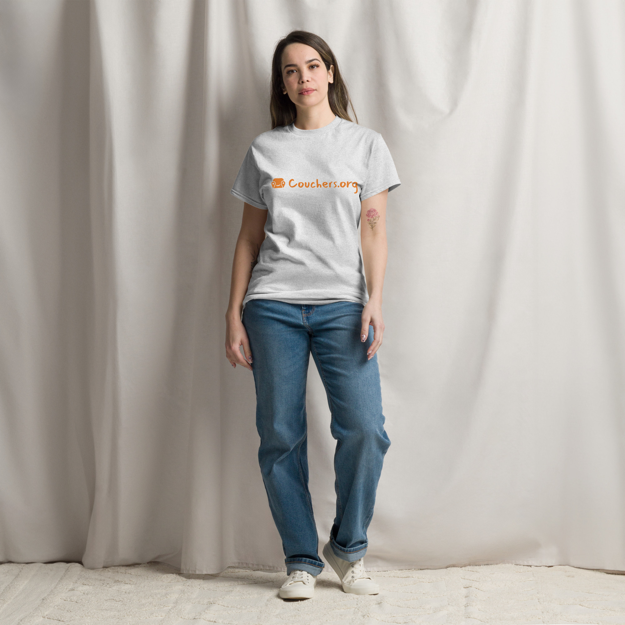 Unisex Classic Tee - Text On Chest - Image 7
