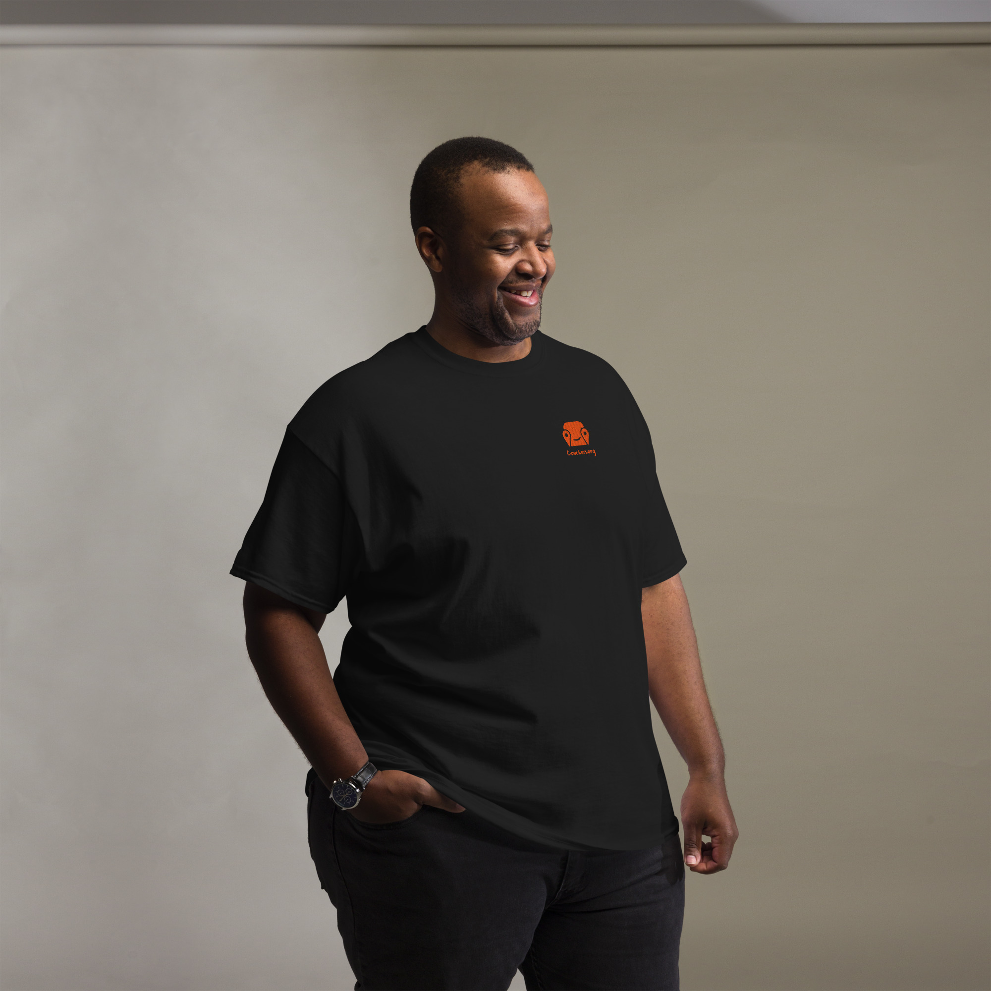 Unisex Classic Tee - Logo On Chest And Back - Image 9