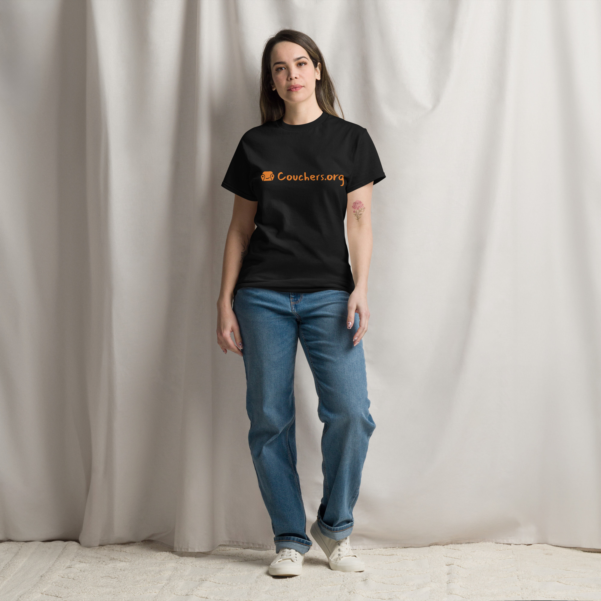 Unisex Classic Tee - Text On Chest - Image 4