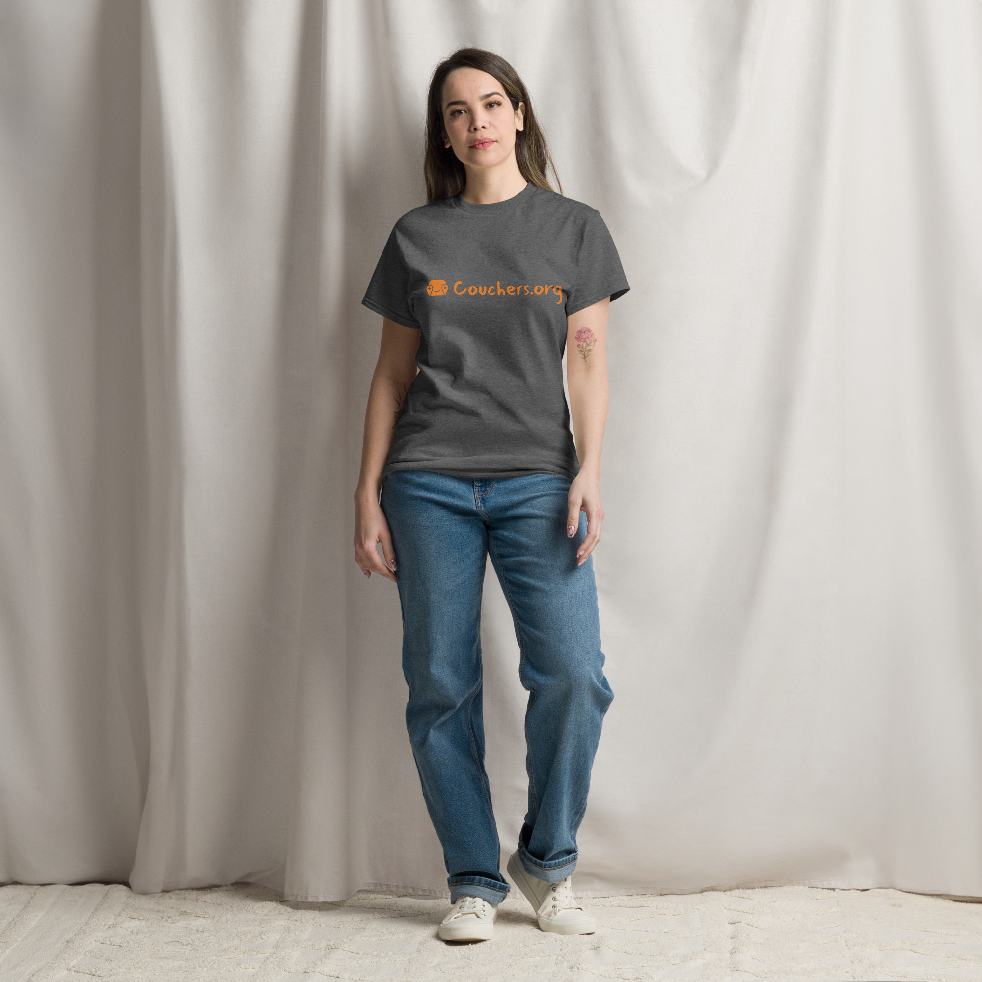 Unisex Classic Tee - Text On Chest - Image 5