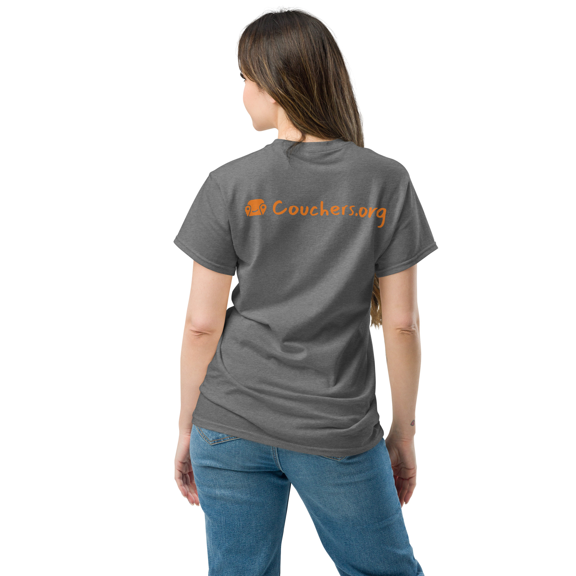 Unisex Classic Tee - Logo On Chest And Back - Image 15