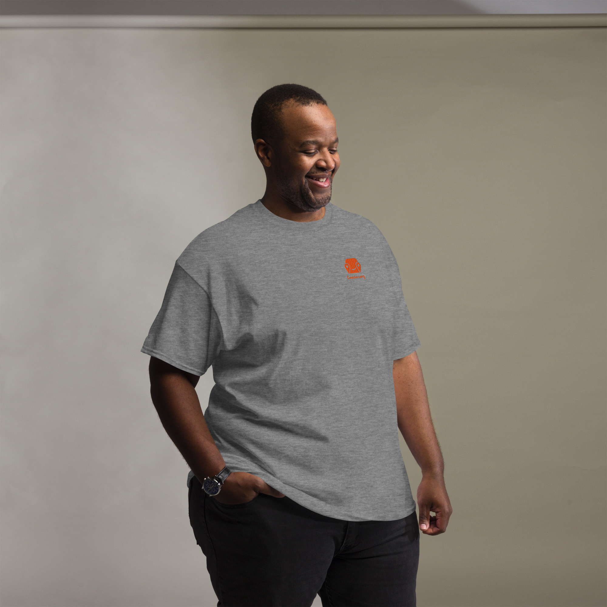 Unisex Classic Tee - Logo On Chest And Back - Image 12