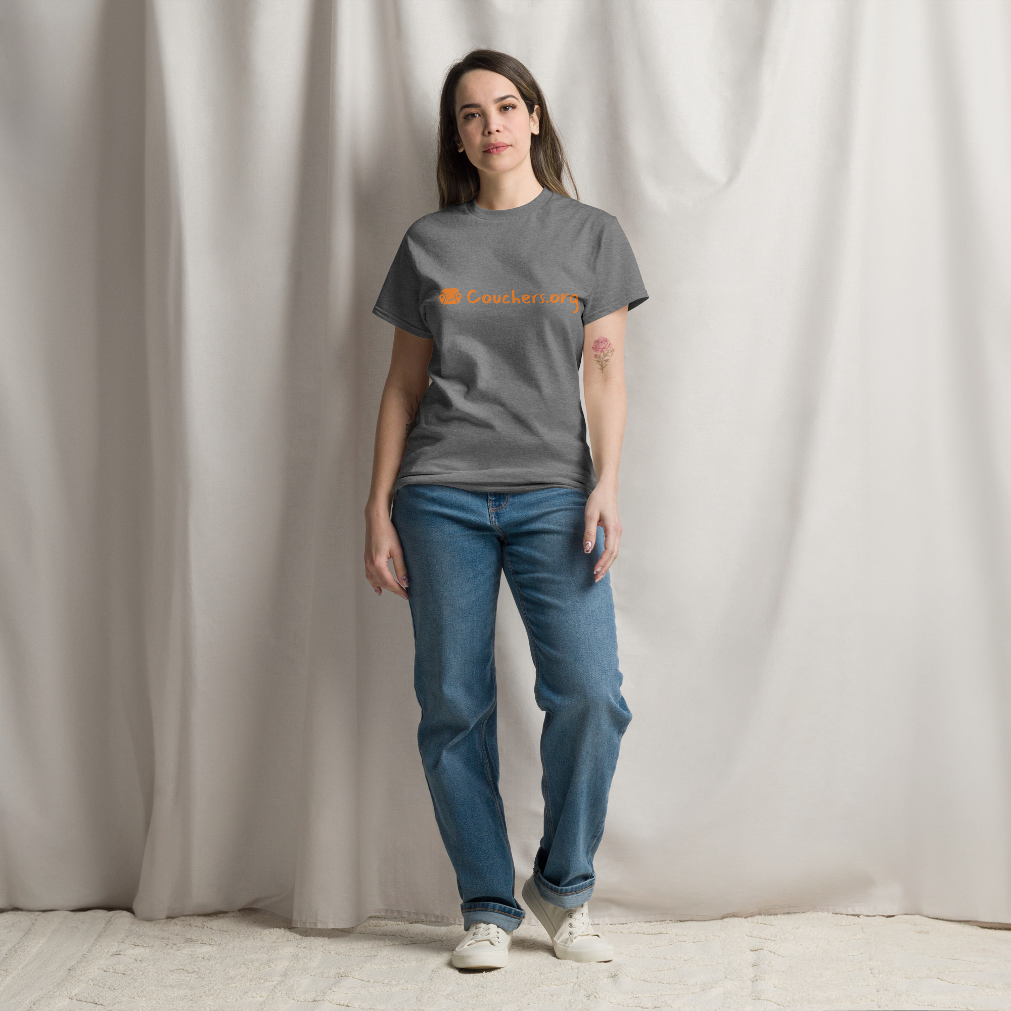 Unisex Classic Tee - Text On Chest - Image 6