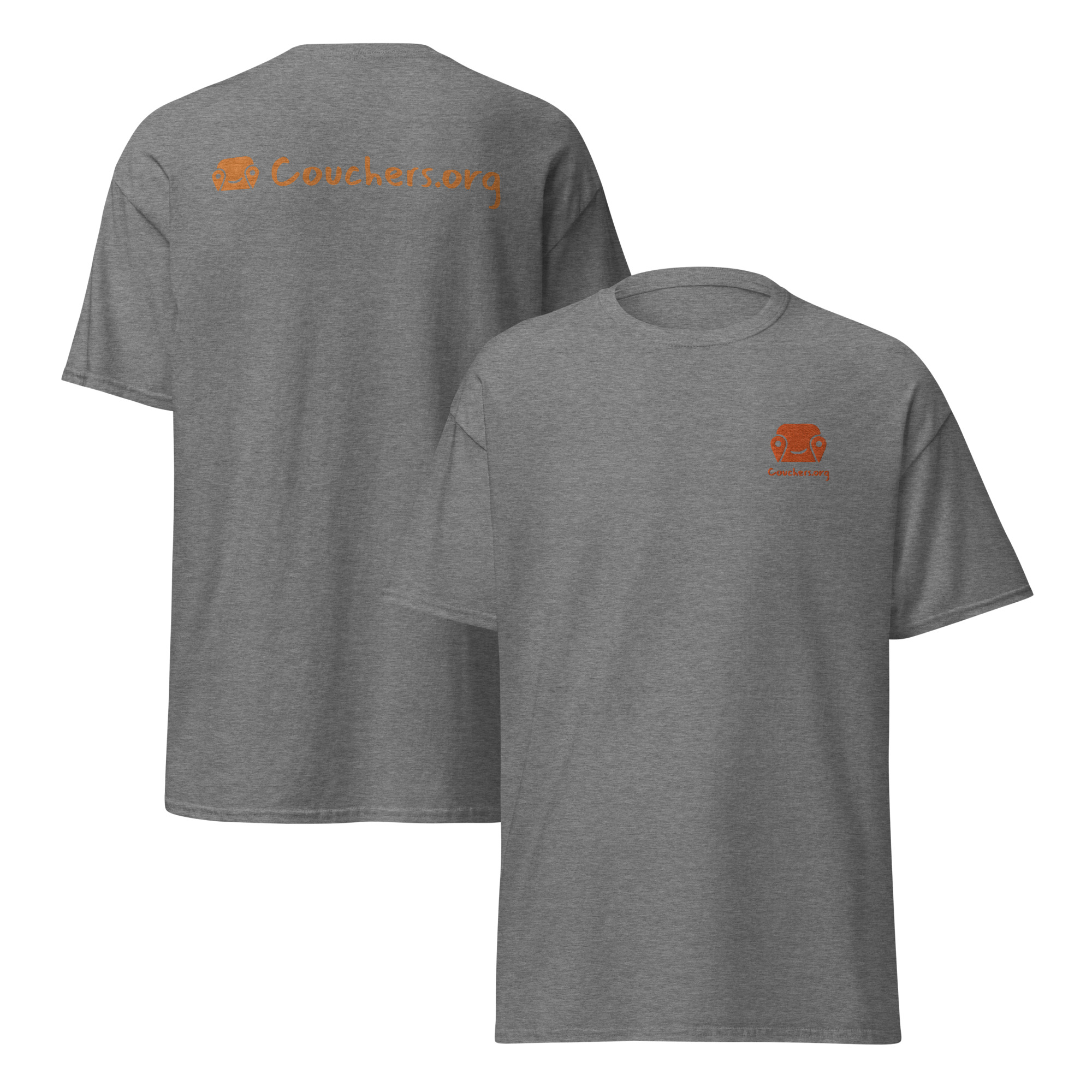 Unisex Classic Tee - Logo On Chest And Back - Image 13