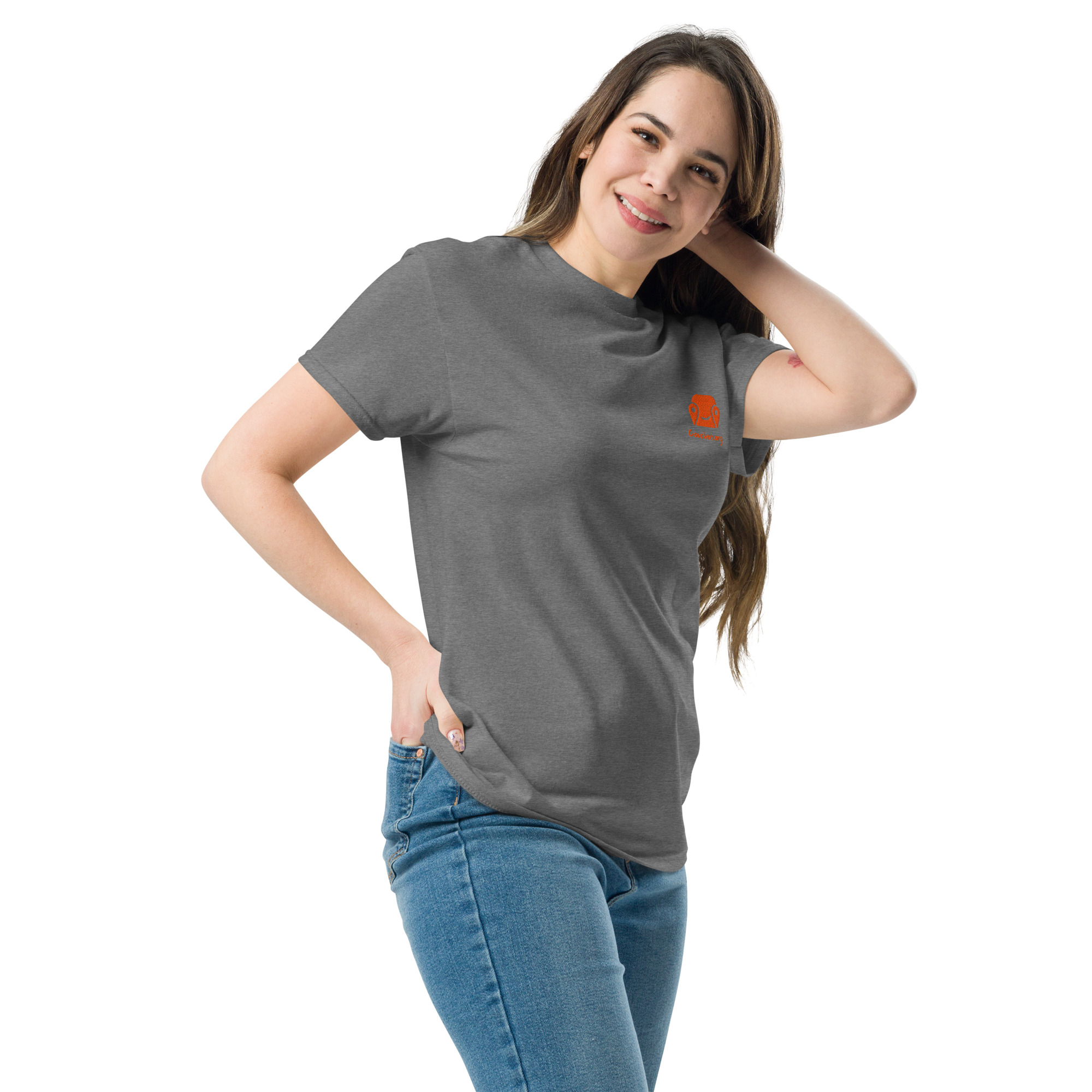 Unisex Classic Tee - Logo On Chest And Back - Image 14
