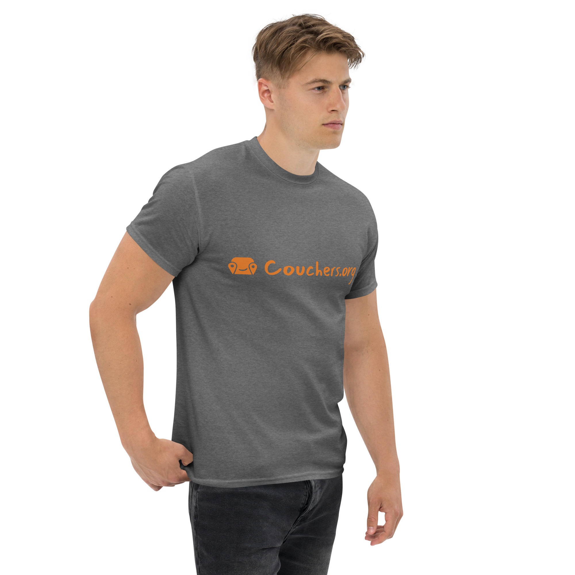 Unisex Classic Tee - Text On Chest - Image 2