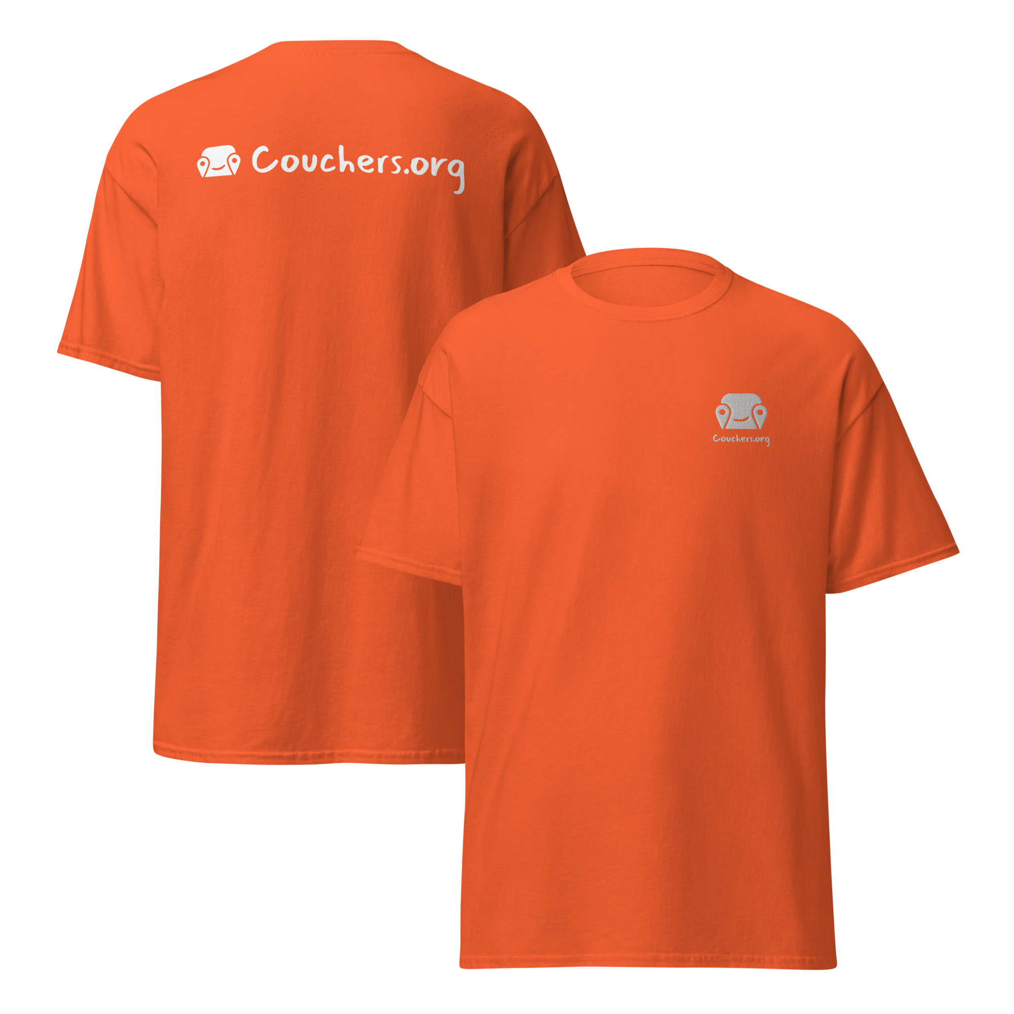 Unisex Classic Tee - Logo On Chest And Back - Image 6
