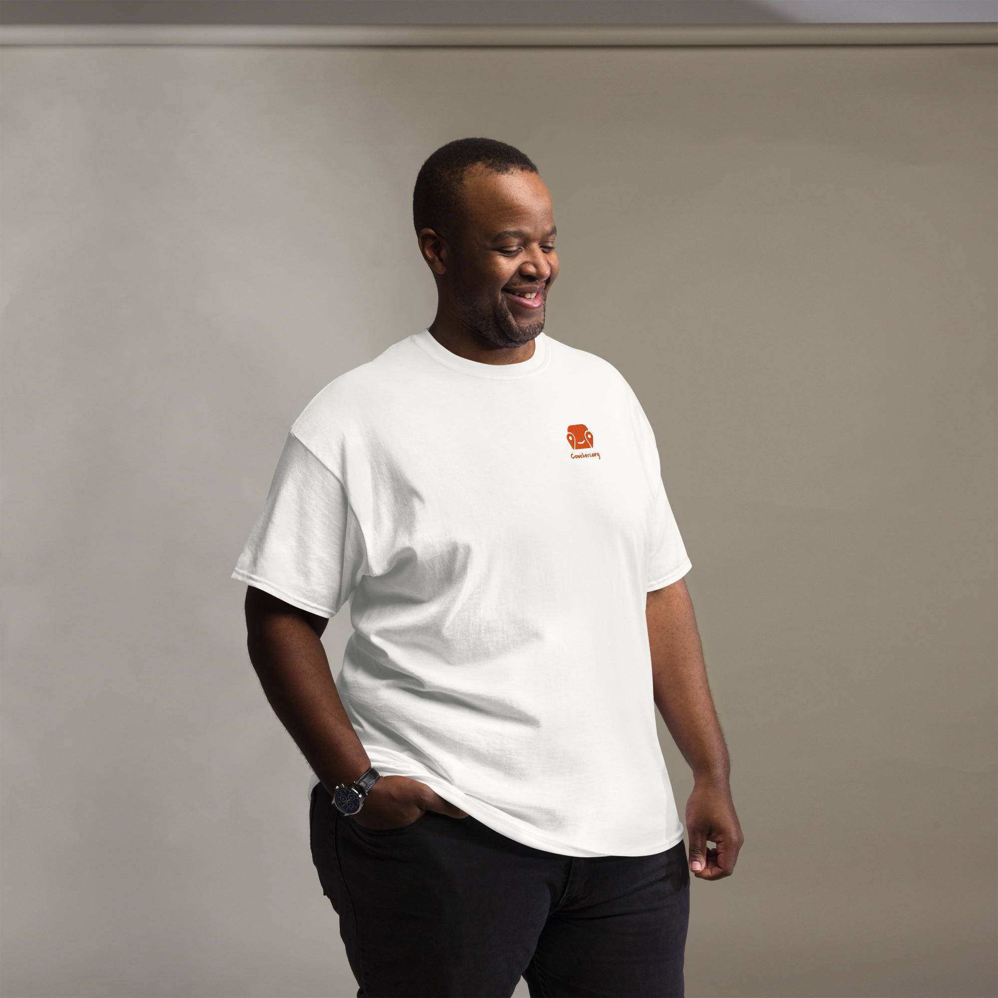 Unisex Classic Tee - Logo On Chest And Back - Image 8